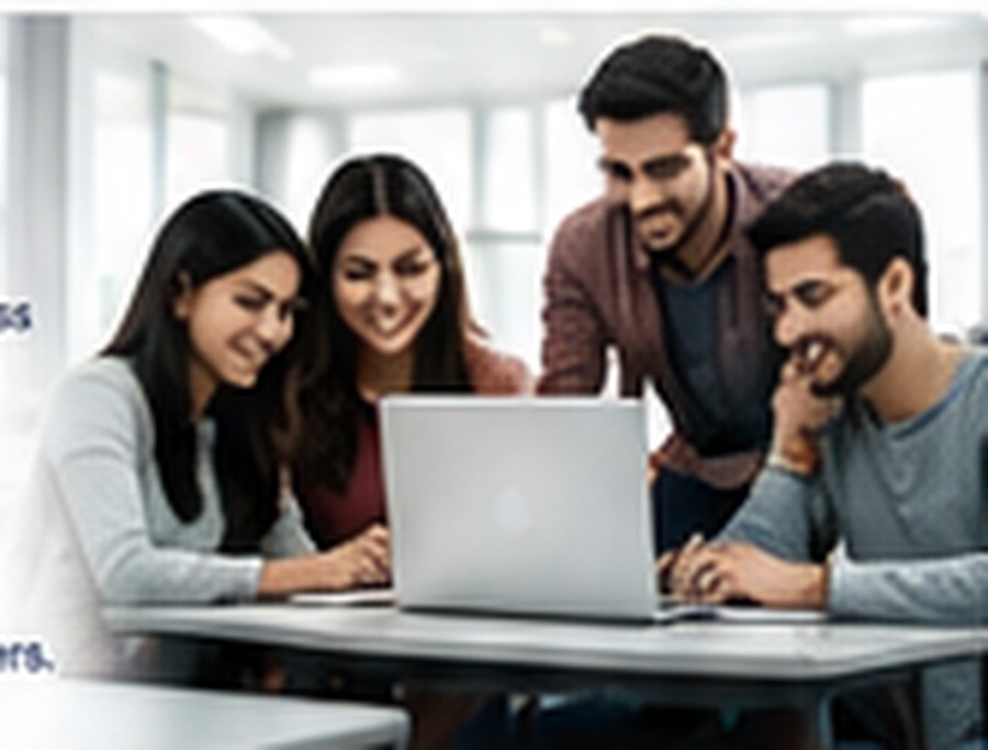 Students learning together
